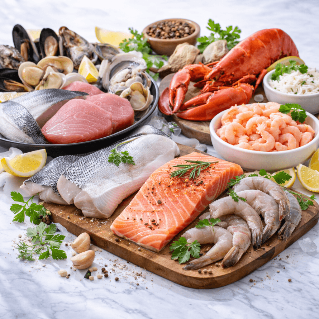 Halételek és tengeri finomságok